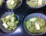 A picture of step 8 of White Chocolate × Matcha Muffins.