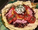 Une image de l'étape 14 de Salade multicolore de castelfranco aux tomates, carottes, jambon et chèvre frais.