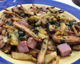 Foto del paso 6 de la receta: Papas con cheddar, panceta y cebolla de verdeo