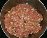 A picture of step 6 of Bacon, Mushroom, Swiss Meatloaf.