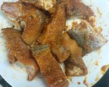 A picture of step 1 of Fish 🐟curry.