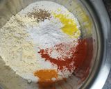 A picture of step 1 of Crispy Methi Masala Puri.