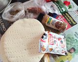 A picture of step 6 of Instant party pizza.
