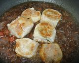 A picture of step 7 of You'll Love the Sour Taste! Ume Sauce Shiso Leaf and Lotus Root Pork Rolls.