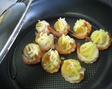 A picture of step 6 of Shrimp-Wrapped Potato Cakes.