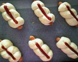 A picture of step 9 of Cheese Wiener Sausage Buns.