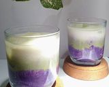 Foto langkah ke 4 dari resep Kental Manis Creamy Matcha Latte Ubi Ungu.