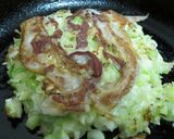 A picture of step 8 of Okonomiyaki with Lots of Cabbage.