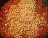 A picture of step 2 of Tomatoes and ramen.