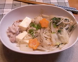 A picture of step 5 of Salt Flavored Chanko Nabe (Hotpot) With Delicious Chicken Dumplings.