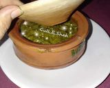 A picture of step 8 of Saag Gosht.