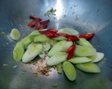 A picture of step 4 of Spaghetti With Leeks.