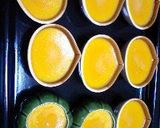 A picture of step 4 of Kabocha Squash Custard Puddings Decorated with Chocolate Characters for Halloween.