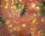 A picture of step 2 of Jambalaya.