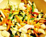 A picture of step 7 of Chicken Chow Mein.