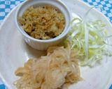 A picture of step 3 of My Original Hand Rolls with Crispy Crunchy Tenkasu.