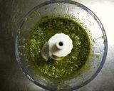 A picture of step 1 of Pesto Genovese Sauce.