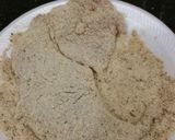 A picture of step 4 of Fried steak with rice and garlic bread.