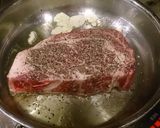 A picture of step 6 of Super Thick Rare Wagyu Steak.