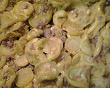 A picture of step 4 of Squash with sausage.