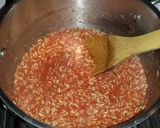 A picture of step 6 of Mexican Red Rice.