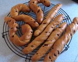 A picture of step 8 of Chocolate and Caramel Stick Bread.