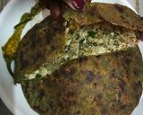 A picture of step 10 of Spinach paneer paratha.