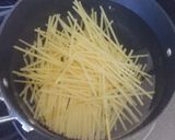 A picture of step 1 of Bang Bang Pasta.