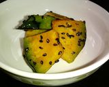 A picture of step 6 of Butter Kabocha with Black Sesame Seeds.