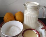 A picture of step 1 of Stuffed Mango Kulfi.
