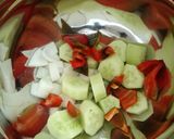 A picture of step 1 of Watermelon Gazpacho.