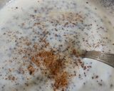A picture of step 4 of Mango coconut chia pudding.