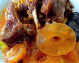 Foto del paso 9 de la receta: Costillar de cordero con piña, orejones y ciruelas pasas
