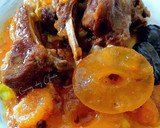 Foto del paso 9 de la receta: Costillar de cordero con piña, orejones y ciruelas pasas