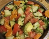 A picture of step 4 of Cucumber salad.