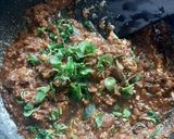 A picture of step 3 of Kathal Masala.