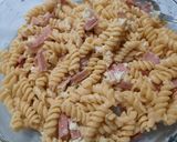 Foto del paso 4 de la receta: Tirabuzones (fideos con panceta y queso azul)