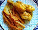 Foto del paso 9 de la receta Muslos de pollo en salsa de limón, azafrán y ajos tiernos
