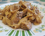 Foto del paso 8 de la receta: Pasta cremosa con Solomillo de Pavo🍖🍄‍🟫🍝