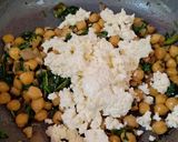 A picture of step 5 of Chickpea Spinach Pearls in Peanut rice And Cucumber Peanut raita.