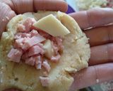 Foto del paso 2 de la receta: Bombas de papa con jamón y queso