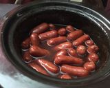 A picture of step 1 of Lil smokies.