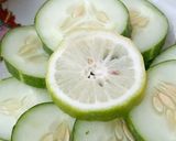 A picture of step 1 of Cucumber 🥒 lemon 🍋infused water.