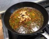 Une image de l'étape 9 de Antichis rouges aux petits pois, champignons et chorizo.