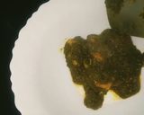 A picture of step 3 of Pressure cooker palak chicken curry.