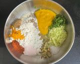 A picture of step 1 of Raw & Ripe Mango 🥭 Thepla With Barley Flour.