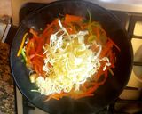 Foto del paso 3 de la receta: Fetuccini o cinta gruesa, salteado con vegetales. #Mercado