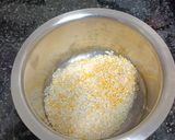 A picture of step 2 of Ven Pongal / Khara Bhat.
