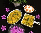 A picture of step 10 of Jal Bhara Jhinge / Steamed Matar Dal Fritters in Ridge Gourd.