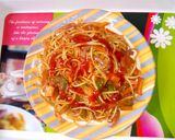 A picture of step 4 of Hakka noodles.